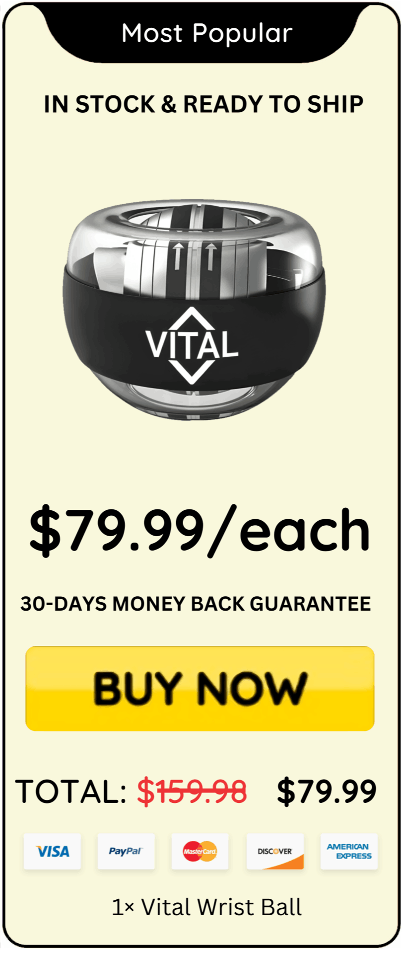 Vital Wrist Ball price